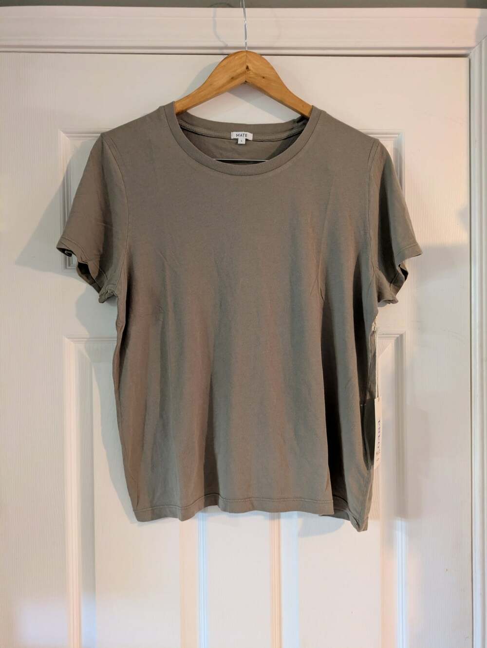 MATE The Label Organic Classic T-Shirt Pebble S NWT